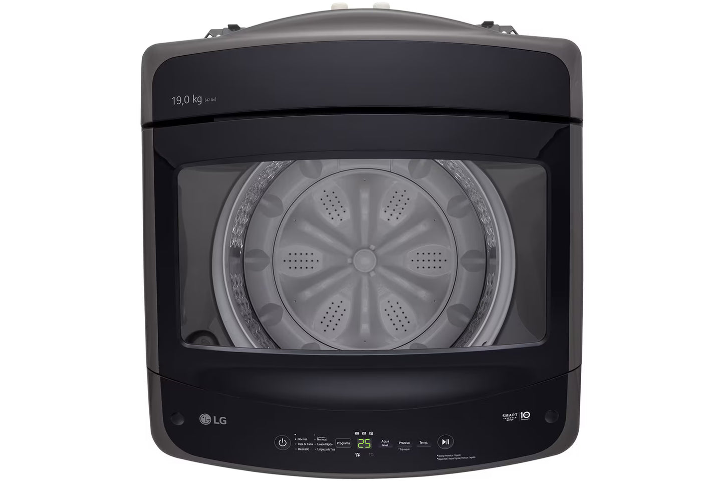 Lavadora LG 19 kg carga superior negra WT19MVTB.ABMECOL.