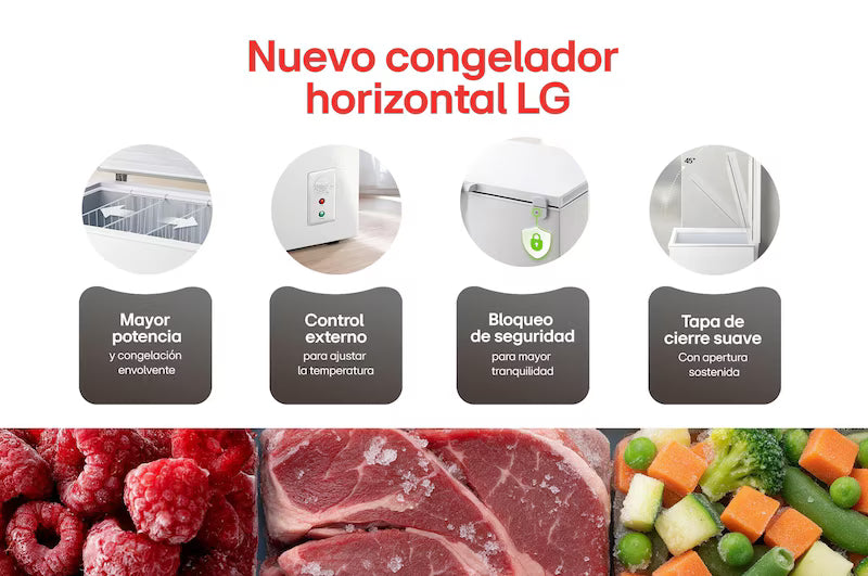 Congelador LG Horizontal 291 Litros Blanco  - GC30BGW