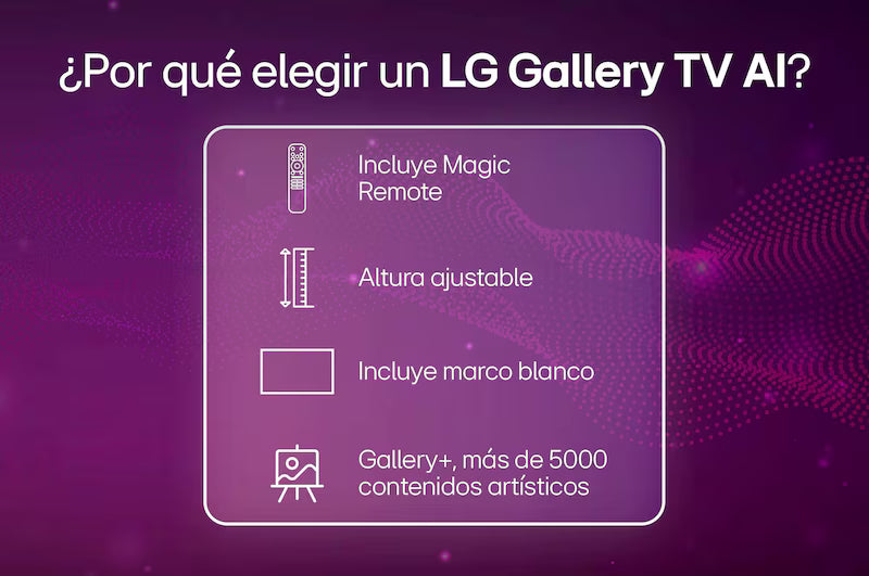 Televisor LG 55" OLED evo 4k Smart TV con IA incluye AI Magic Remote - 55LX7BPSA