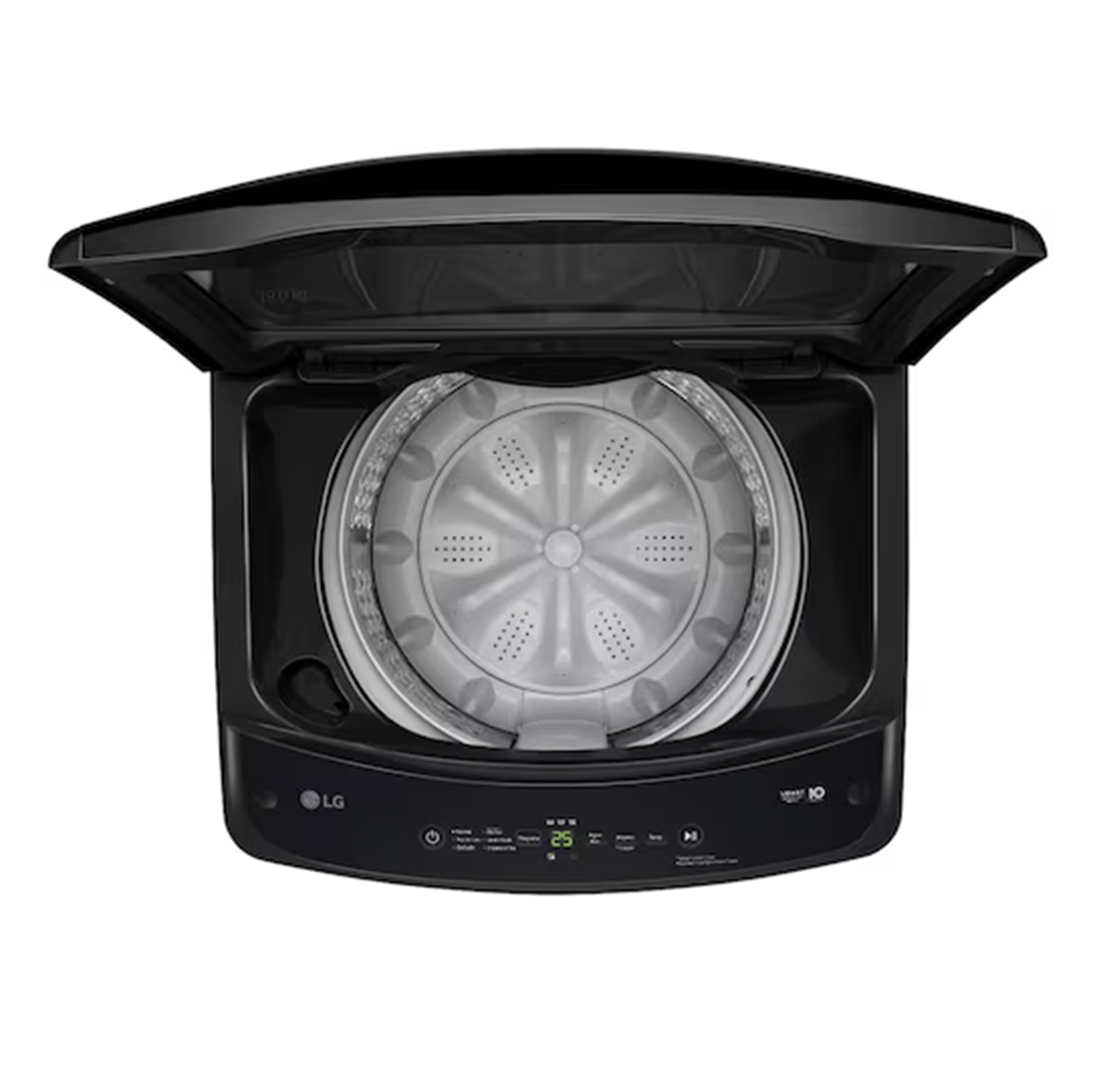 Lavadora Carga Superior LG 19Kg Negro TurboDrum Silencioso - WT19OVTB