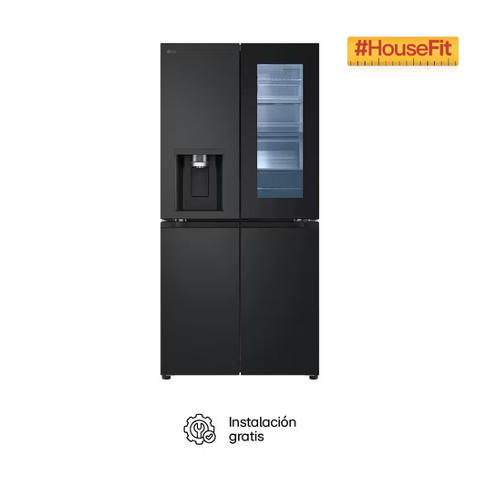 Nevecón LG 508 Lts InstaView Tipo Europeo Negro - GM57SXM