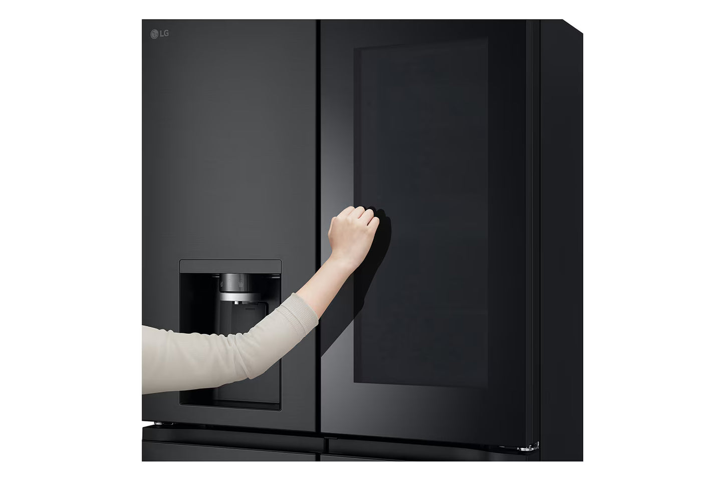 Nevecón LG 508 Lts InstaView Tipo Europeo Negro - GM57SXM