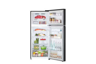 Nevera LG Congelador Superior 394L Negro Mate DoorCooling - VT40SPM.AEPCCLM