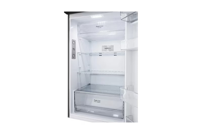 Nevera LG Congelador Superior 394L Negro Mate DoorCooling - VT40SPM.AEPCCLM