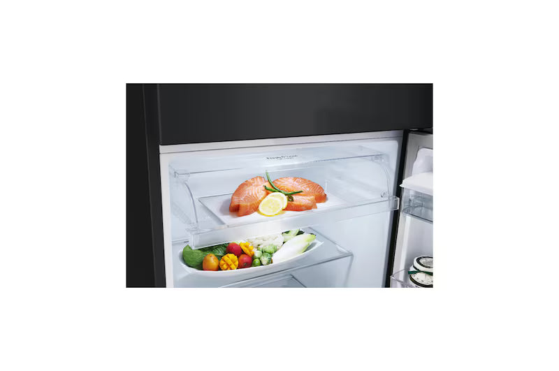 Nevera LG Congelador Superior 394L Negro Mate DoorCooling - VT40SPM.AEPCCLM