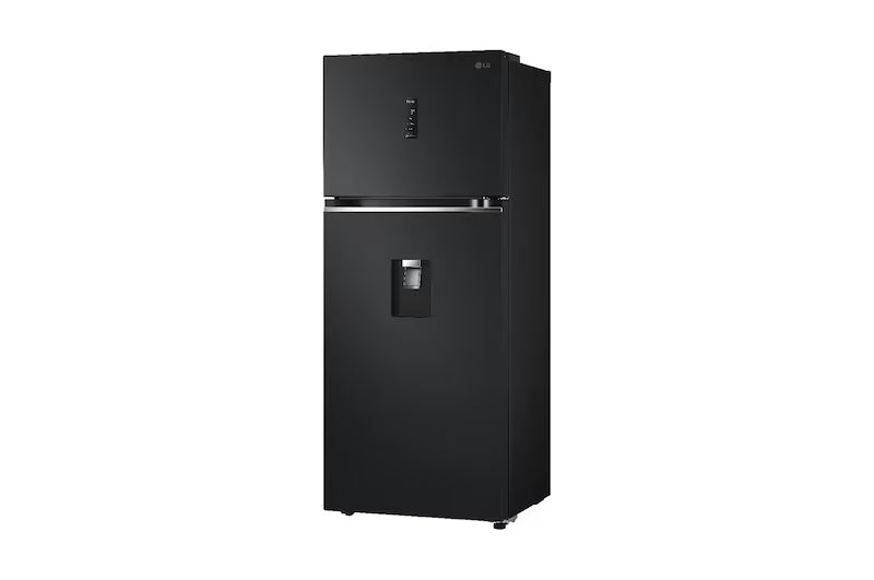 Nevera LG Congelador Superior 394L Negro Mate DoorCooling - VT40SPM.AEPCCLM