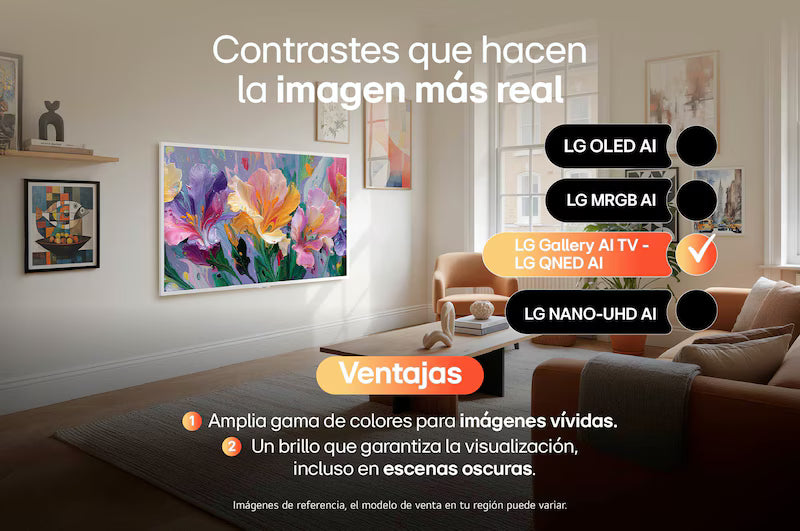 Televisor LG 55" OLED evo 4k Smart TV con IA incluye AI Magic Remote - 55LX7BPSA