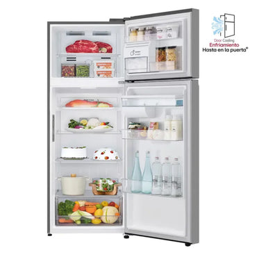 Nevera LG No Frost Congelador Superior Gris VT45APYC - 459 LTS