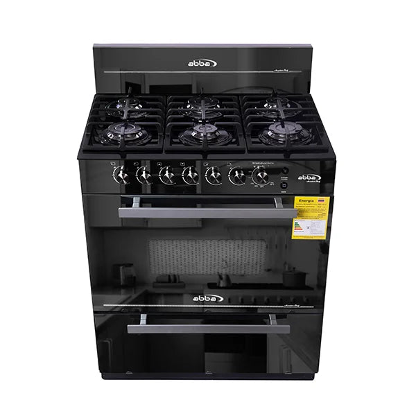 Estufa Abba 6Pts Con Horno a Gas RG803-3-EN-VIDRIO