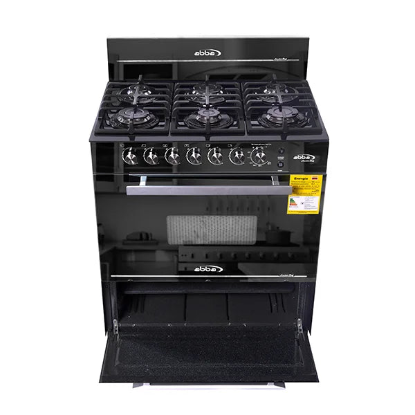 Estufa Abba 6Pts Con Horno a Gas RG803-3-EN-VIDRIO