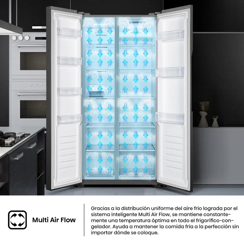 Nevecon Hisense Side By Side 428 Litros - RS3P428NEDA1