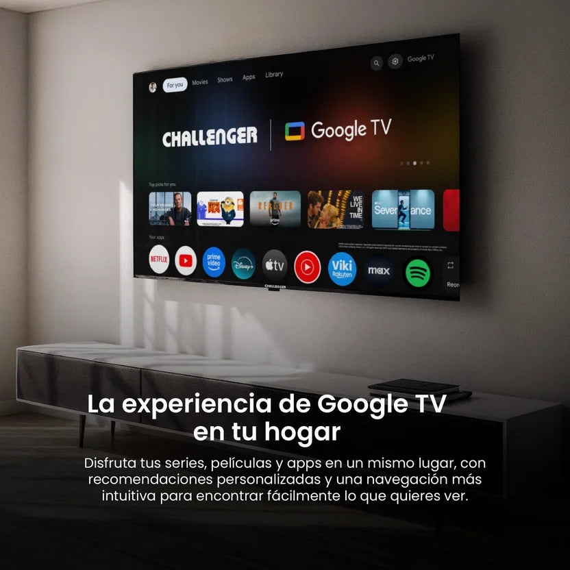 Televisor Challenger 50" Qled UHD 4K Google TV - 50KG191