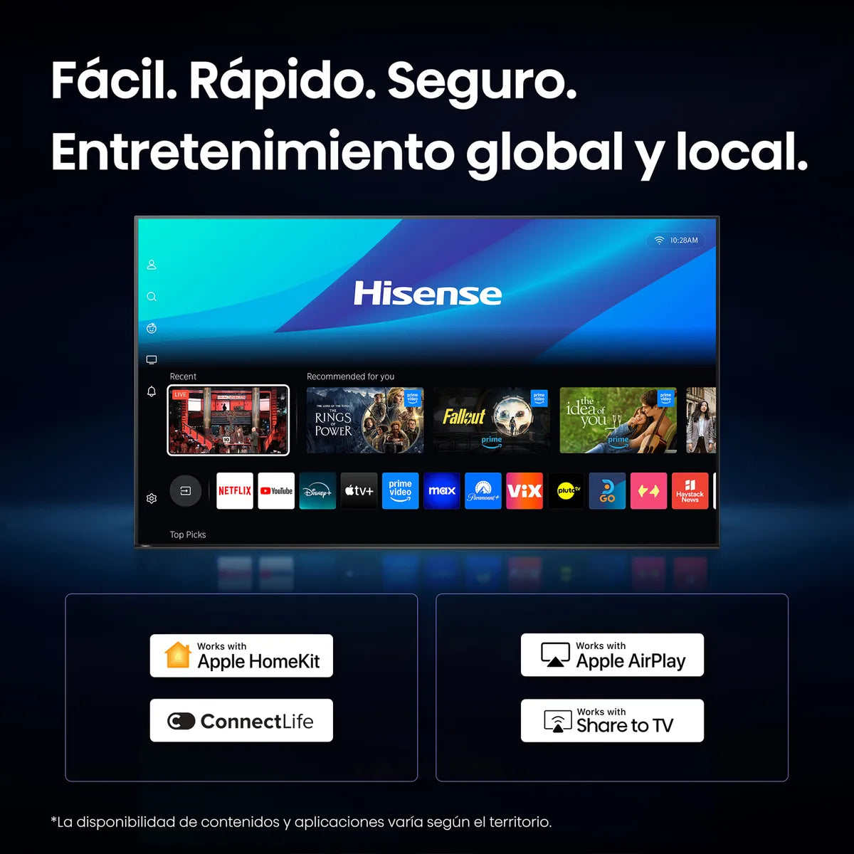 Televisor Hisense 43" QLED FHD Smar TV VIDAA - 43Q4SV