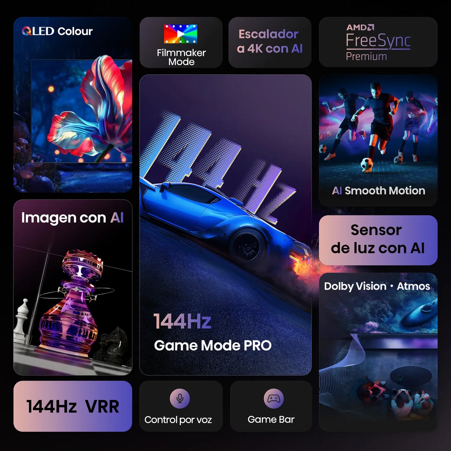 Televisor Hisense 100 Qled 4K UHD Smart Tv - 100Q7QG