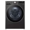 Lavadora Carga Frontal (25kg/55lbs) con Tecnología AI DD, Steam, 6 Motion DD Color Negro