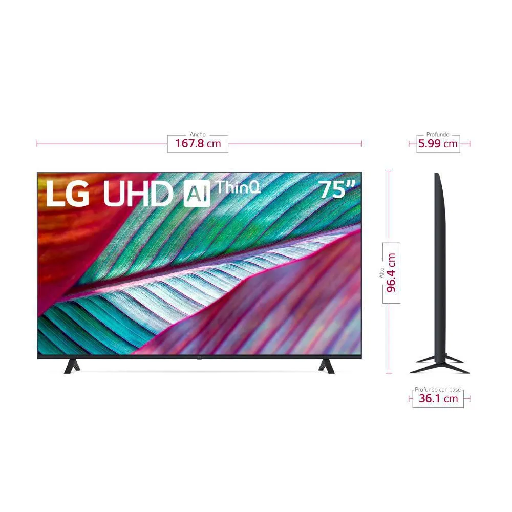 Smart TV LG de 75 pulgadas UHD 4K UR8750, 2023 - Electrodomésticos Hogar  Innovar %